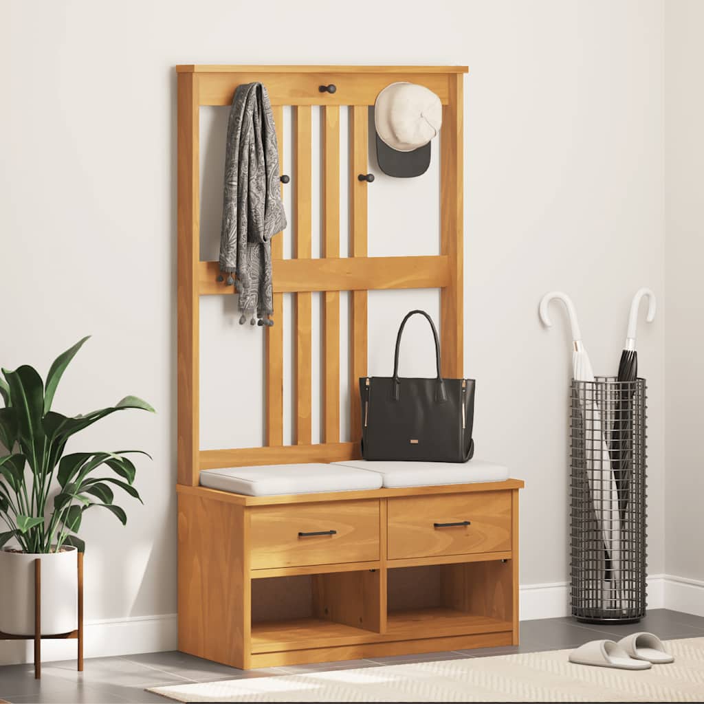 Drvo za dvoranu SANDNES 87x40x159,5 cm puno drvo bor