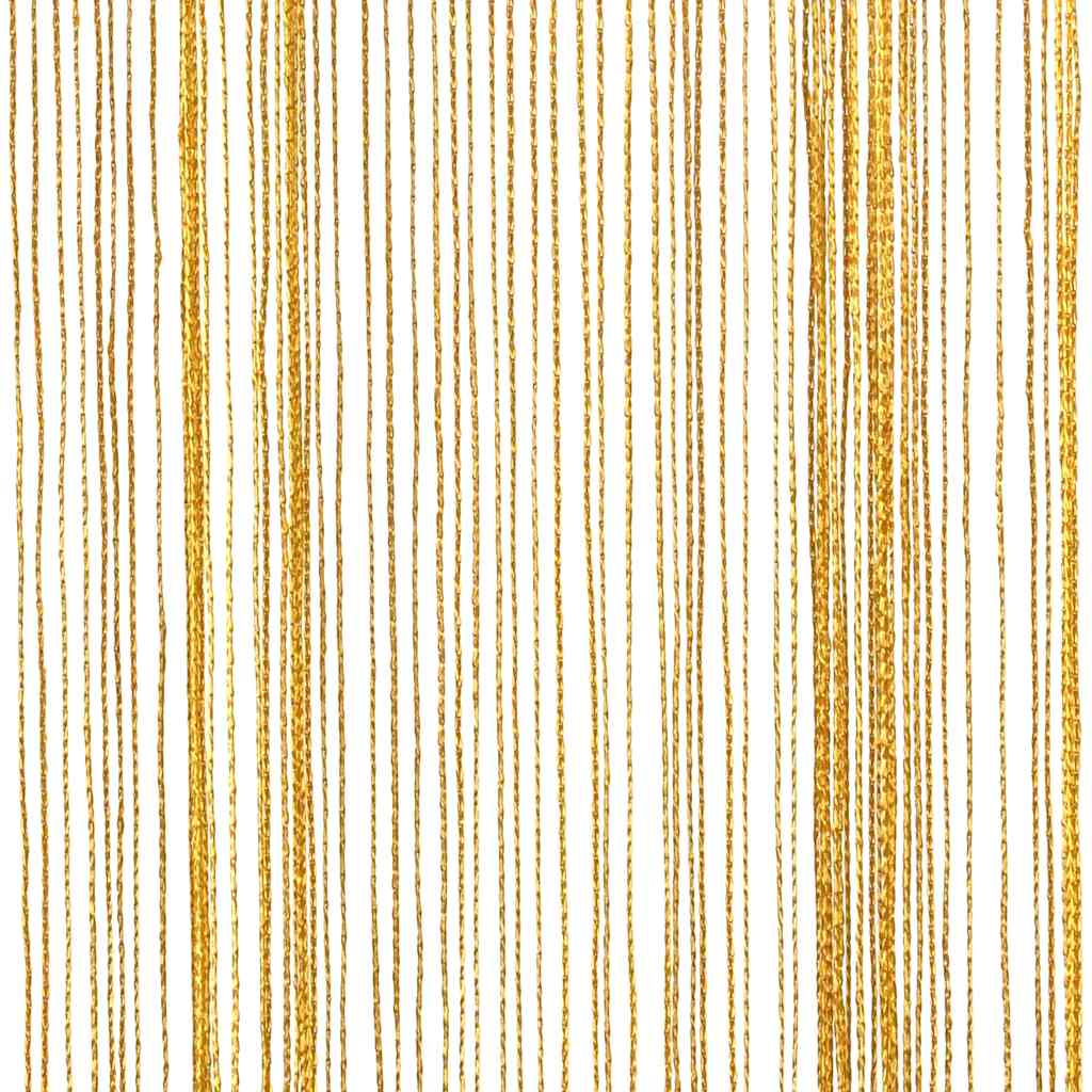 Nižaste zavjese 2 kom zlatne 140x250 cm