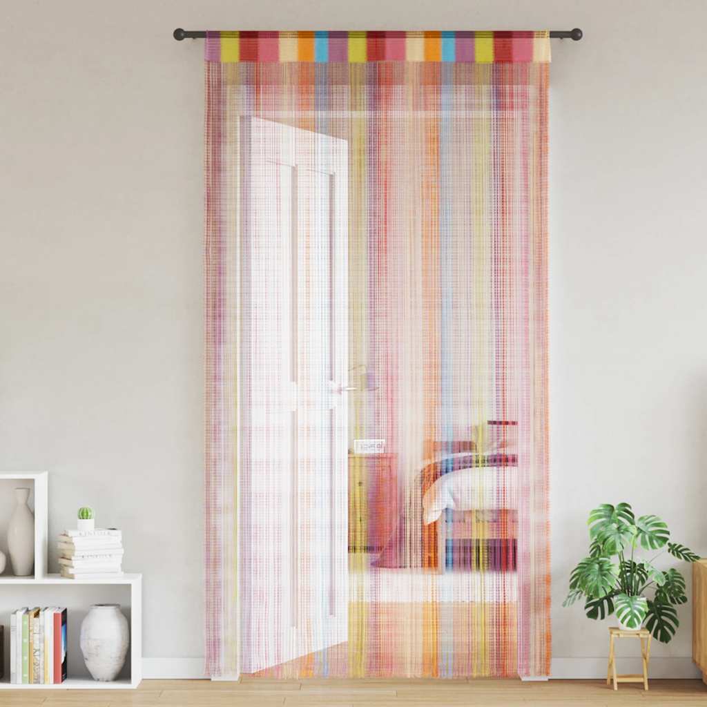 Nižaste zavjese 2 kom Višebojne 100x250 cm