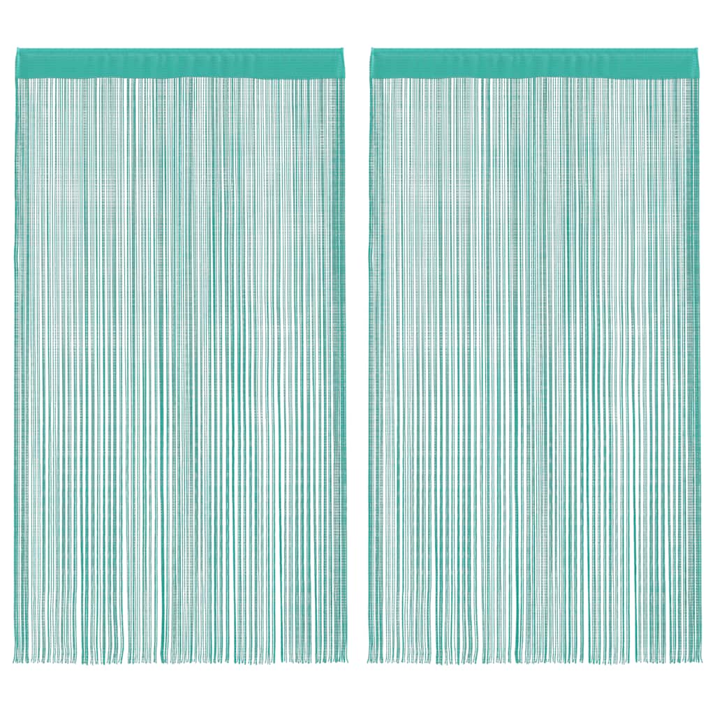 Nižaste zavjese 2 kom tirkizne 140x250 cm