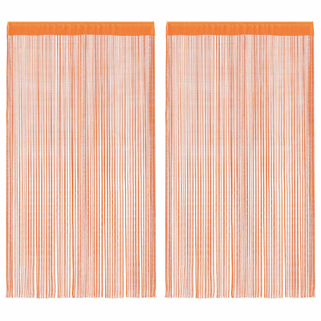 Nižaste zavjese 2 kom narančaste 140x250 cm