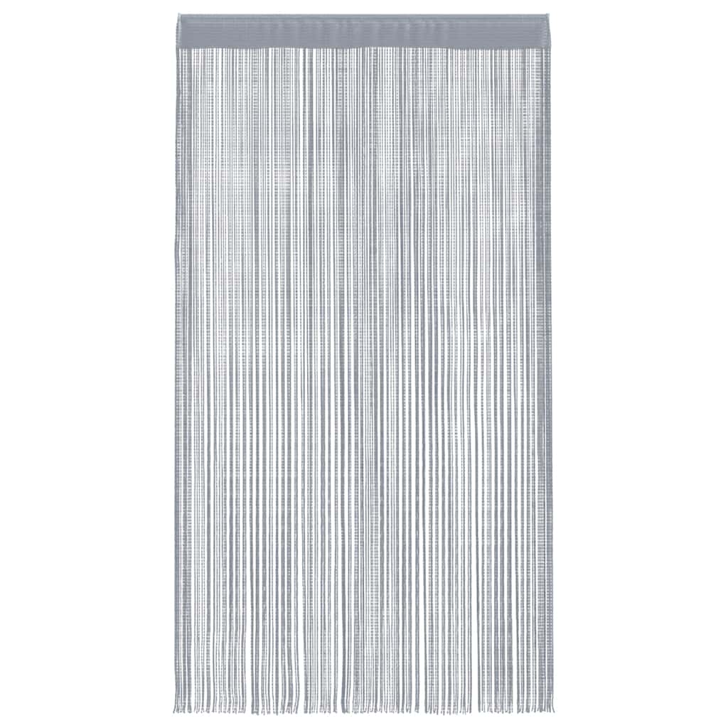 Nižaste zavjese 2 kom svijetlo sive 140x250 cm