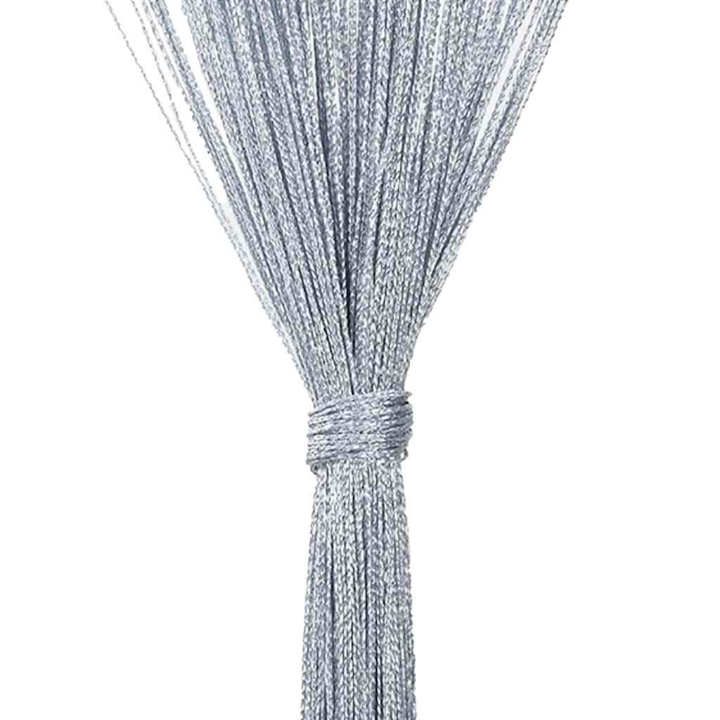 Nižaste zavjese 2 kom svijetlo sive 140x250 cm