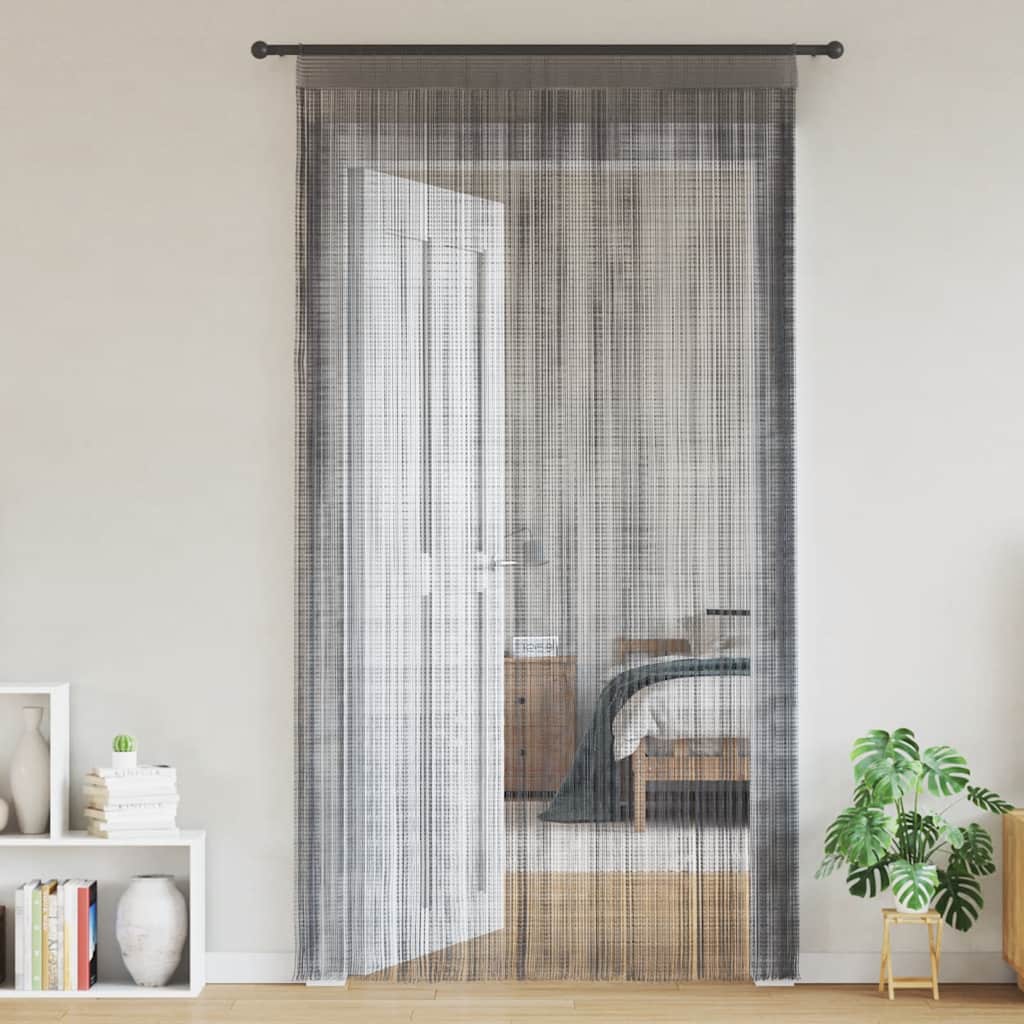 Zavjese od špage 2 kom. antracit 140x250 cm