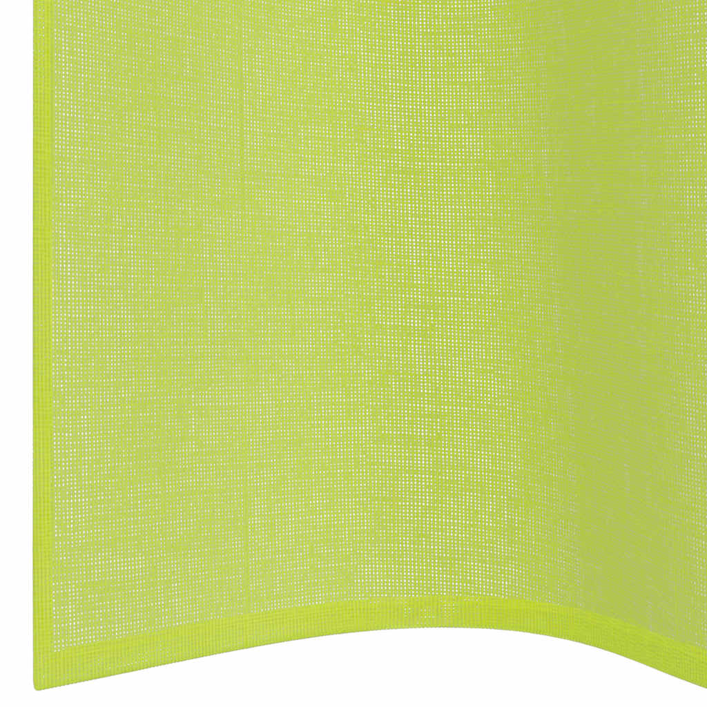 Voile zavjese s ušicama 2 kom jabučno zelena 140x175 cm