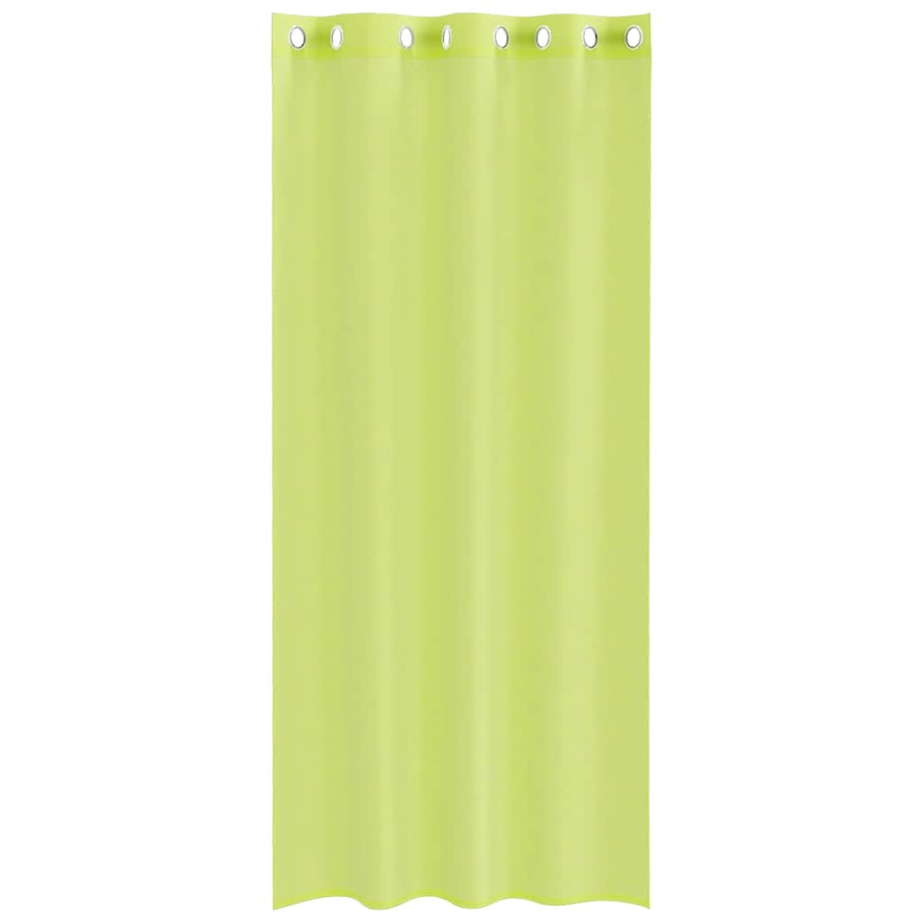 Voile zavjese s ušicama 2 kom. jabukasto zelene 140x245 cm
