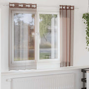 Voile zavjese s ušicama 2 kom smeđe 140x175 cm