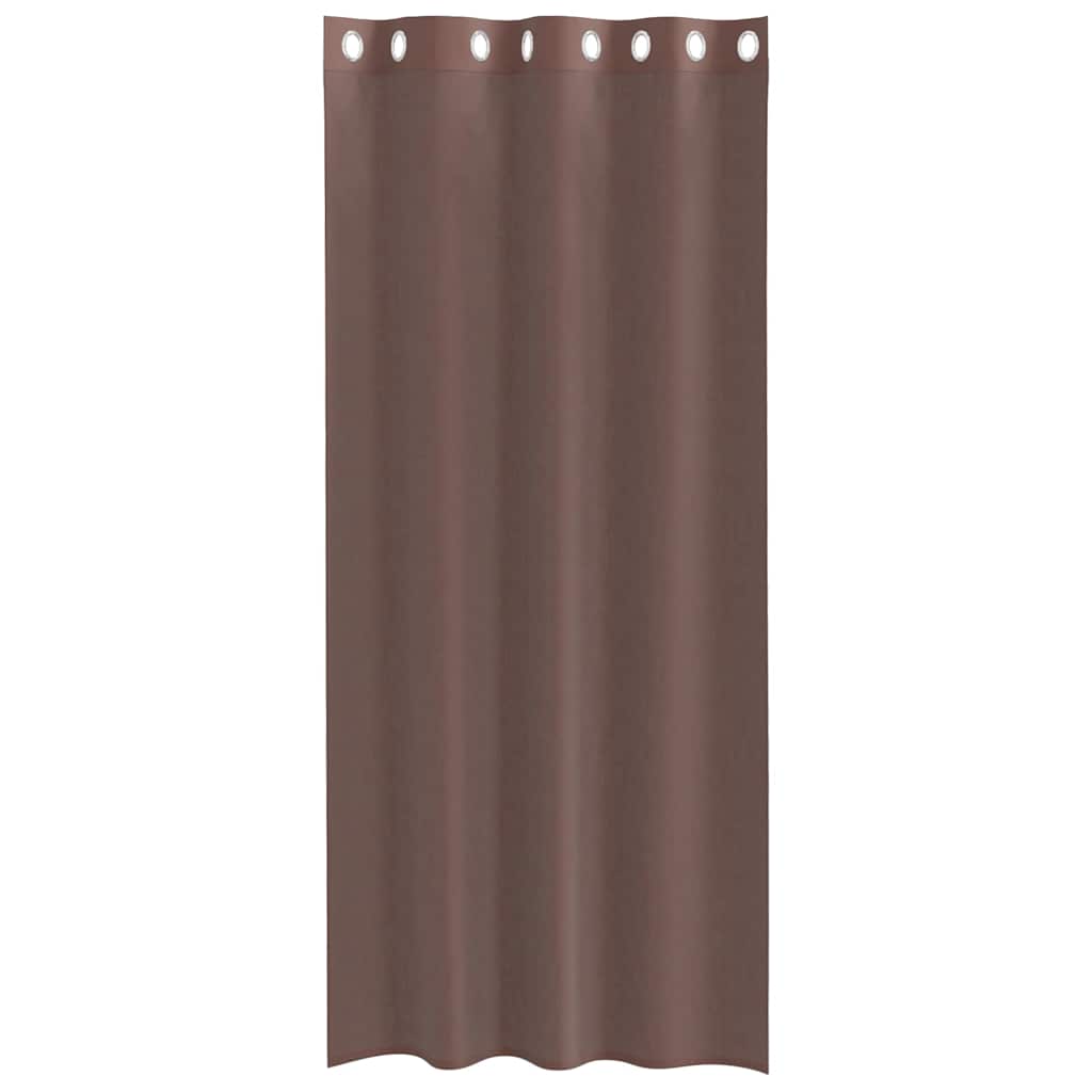 Voile zavjese s ušicama 2 kom smeđe 140x245 cm