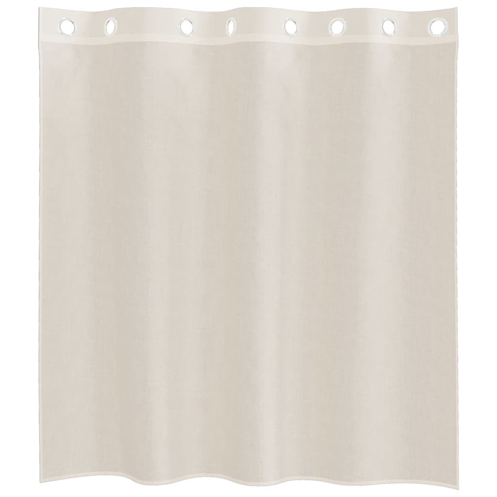 Voile zavjese s ušicama 2 kom krem 140x140 cm