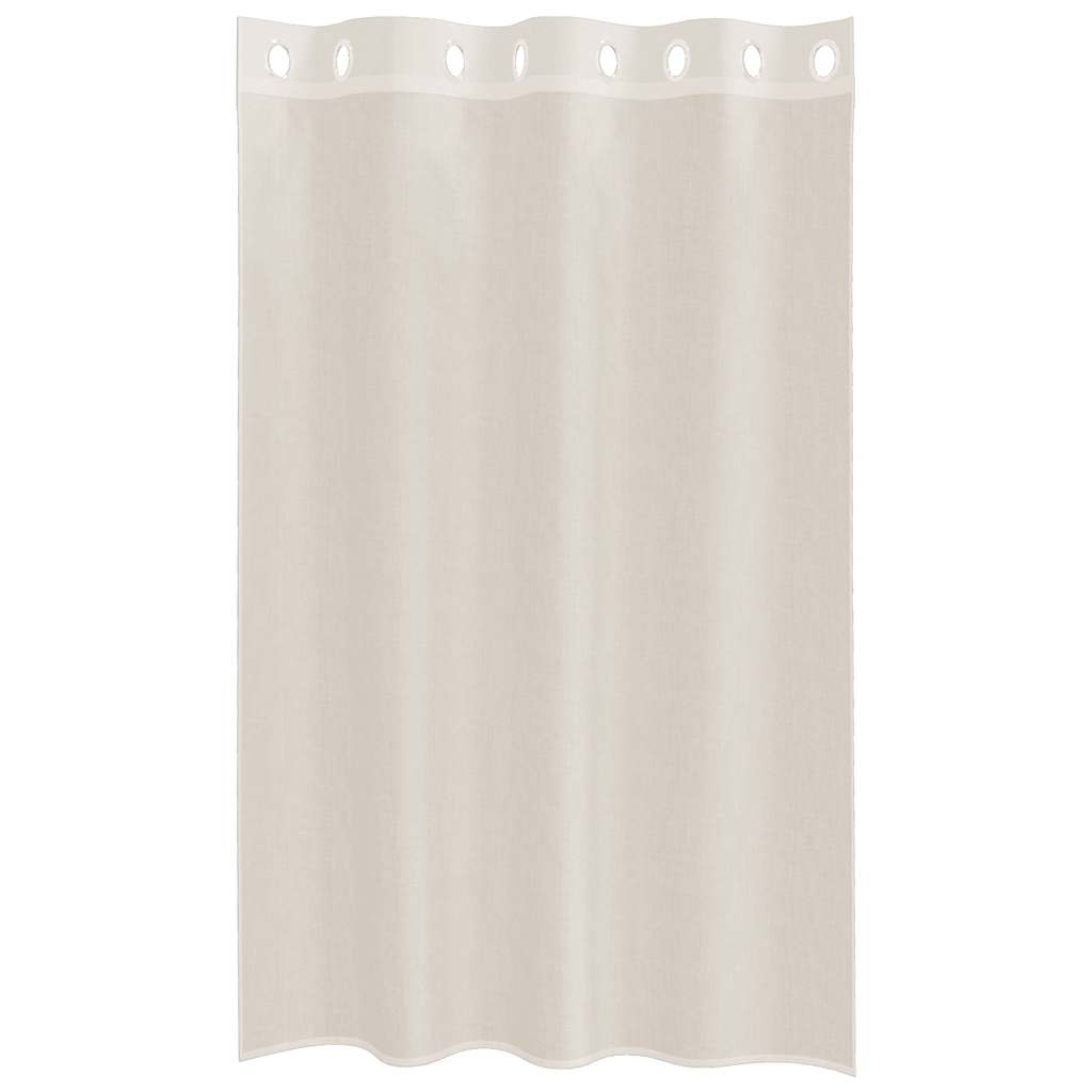 Voile zavjese s ušicama 2 kom krem 140x175 cm