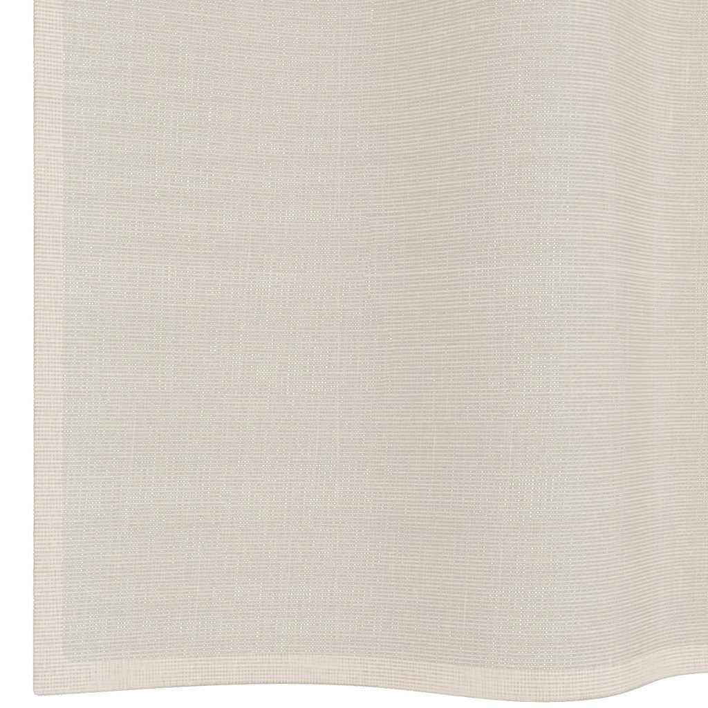 Voile zavjese s ušicama 2 kom krem 140x175 cm