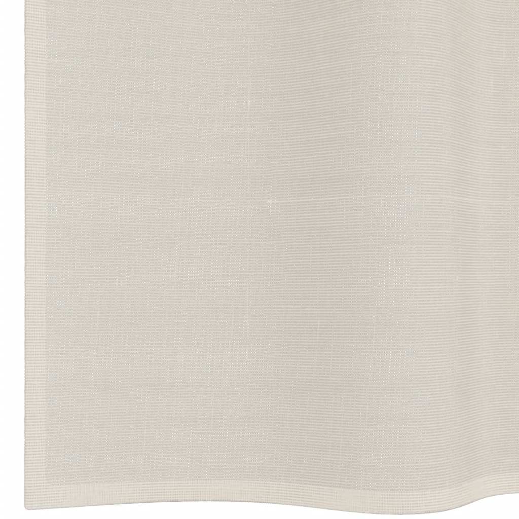 Voile zavjese s ušicama 2 kom krem 140x245 cm