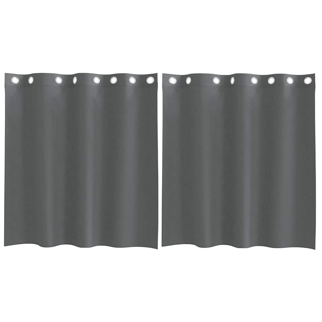 Voile zavjese s ušicama 2 kom tamnosive 140x140 cm