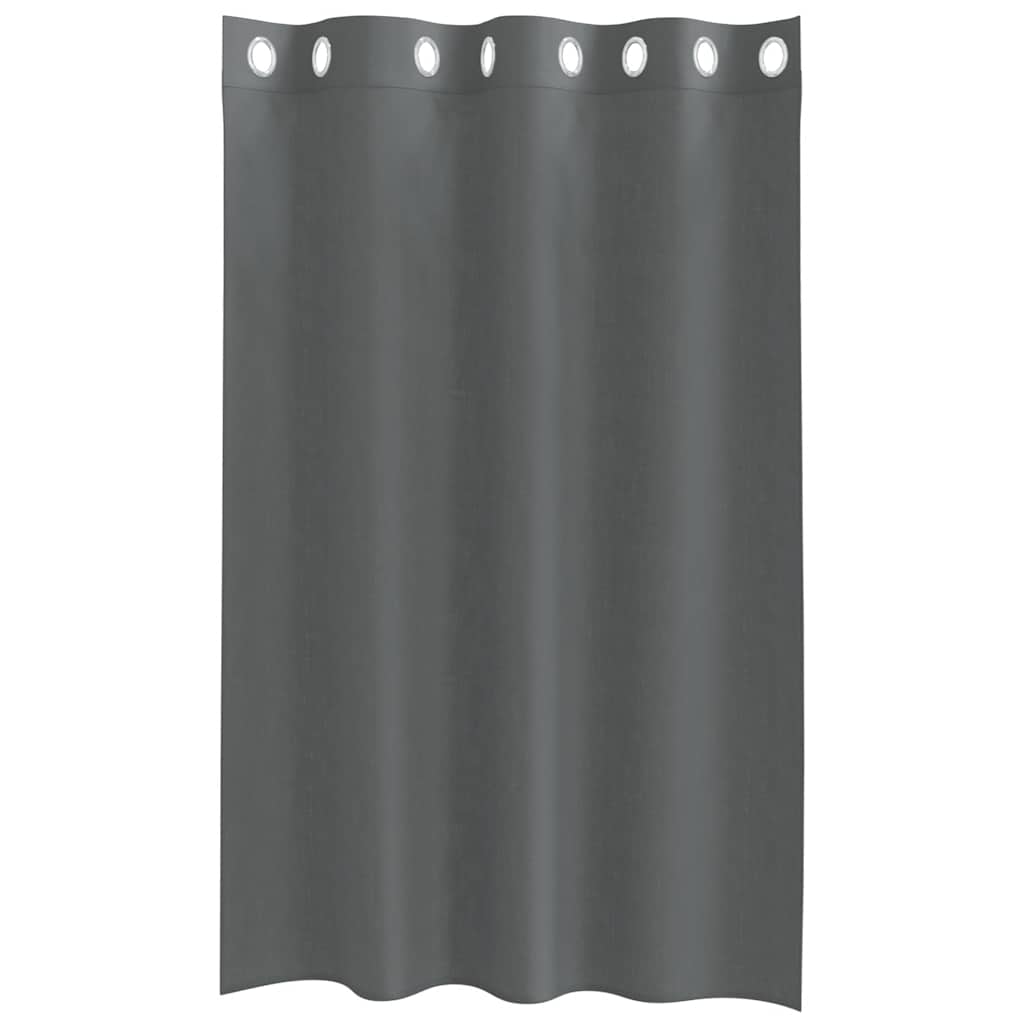 Voile zavjese s ušicama 2 kom tamnosive 140x175 cm
