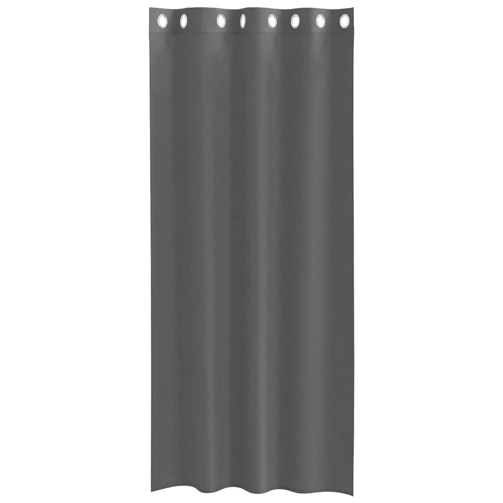 Voile zavjese s ušicama 2 kom tamnosive 140x225 cm