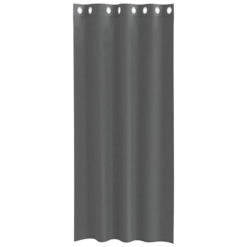 Voile zavjese s ušicama 2 kom tamnosive 140x140 cm