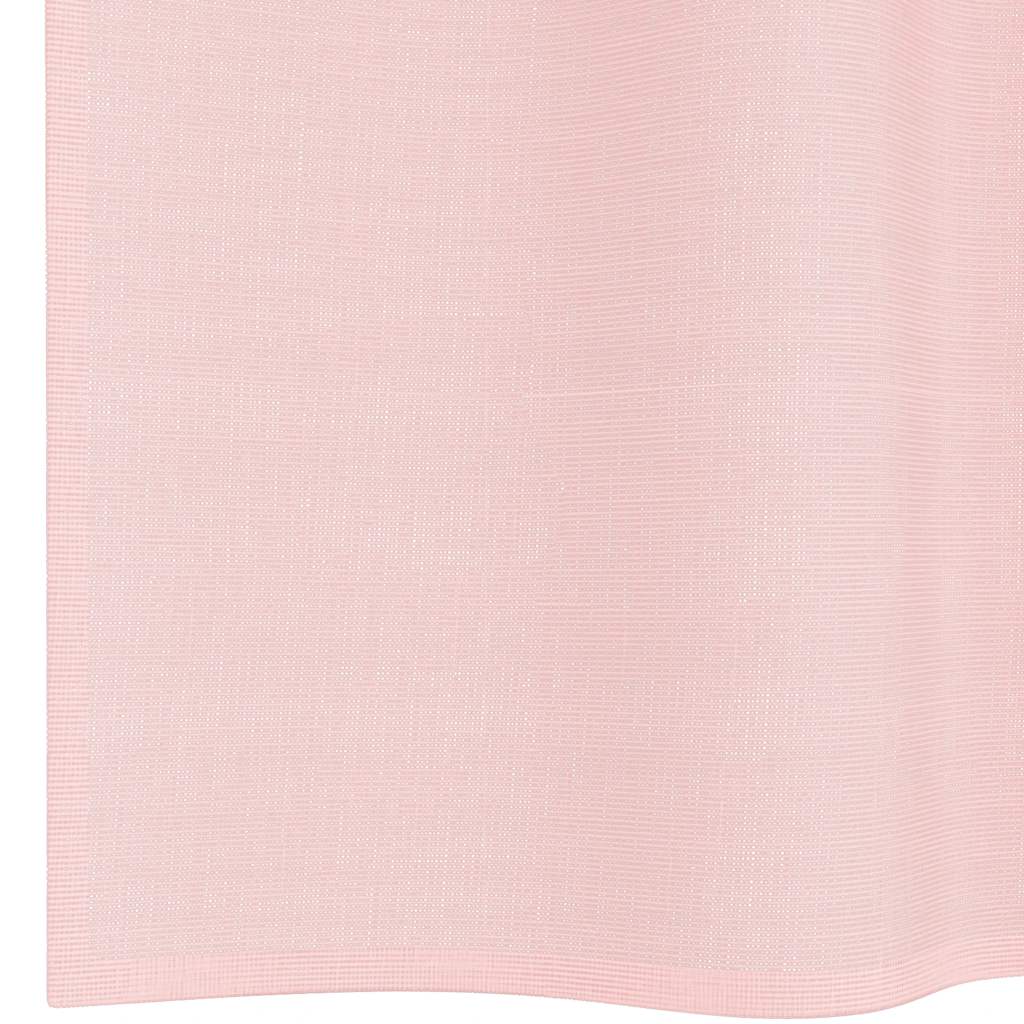 Voile zavjese s ušicama 2 kom svijetlo ružičaste 140x175 cm
