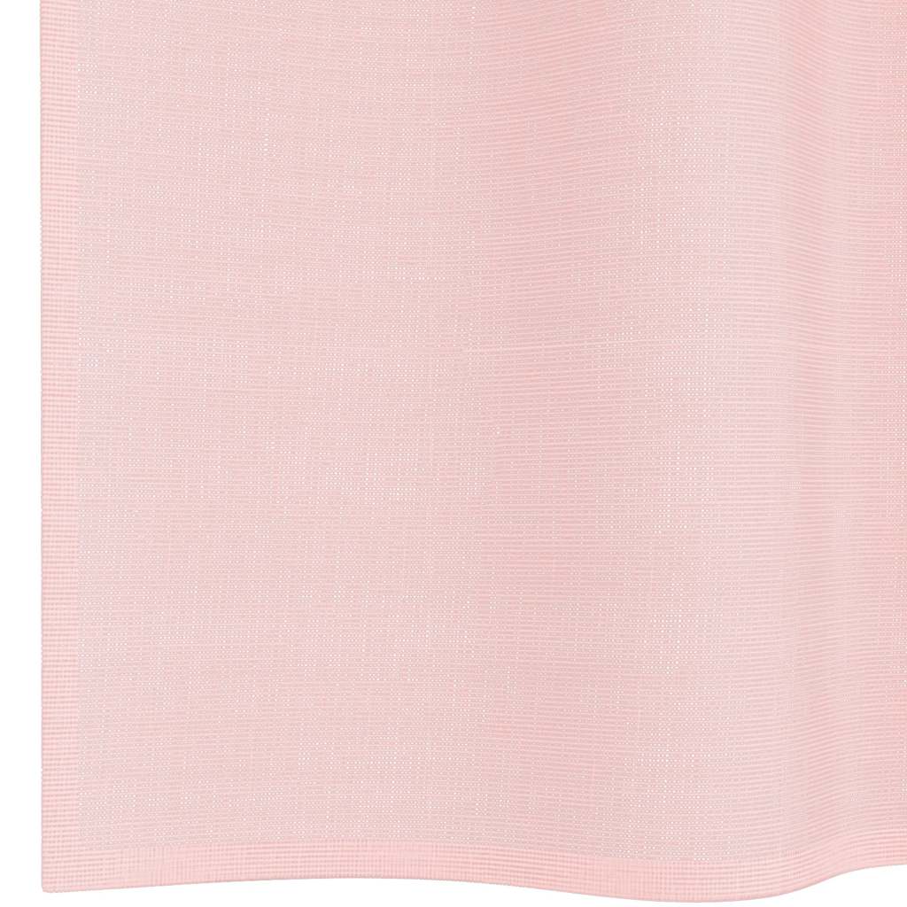 Voile zavjese s ušicama 2 kom svijetlo ružičaste 140x225 cm