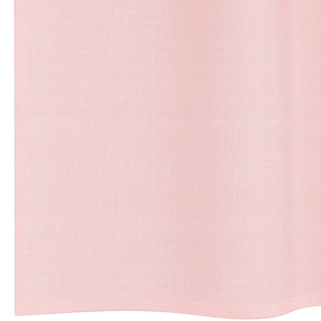 Voile zavjese s ušicama 2 kom svijetlo ružičaste 140x300 cm