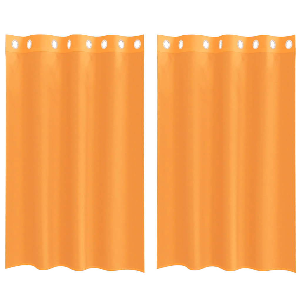 Voile zavjese s ušicama 2 kom narančaste 140x175 cm