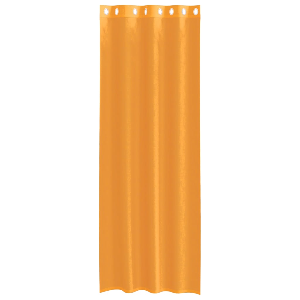 Voile zavjese s ušicama 2 kom narančaste 140x300 cm
