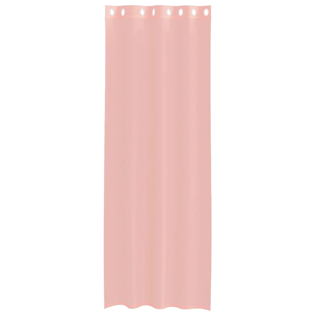 Voile zavjese s ušicama 2 kom narančaste 140x300 cm