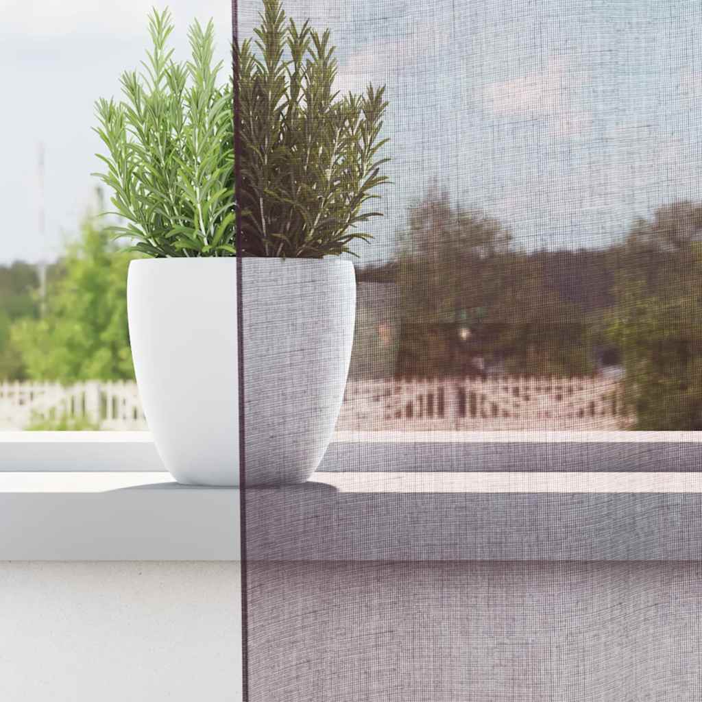 Voile zavjese s ušicama 2 kom ljubičaste 140x225 cm