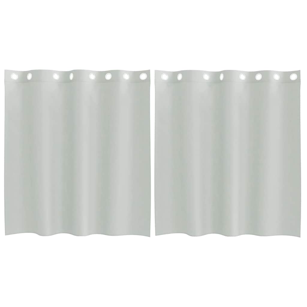 Voile zavjese s ušicama 2 kom svijetlosive 140x140 cm