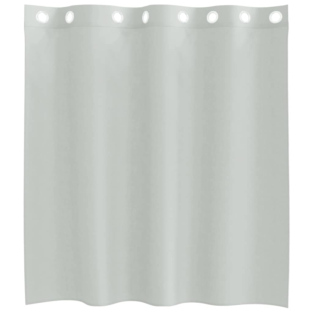 Voile zavjese s ušicama 2 kom svijetlosive 140x140 cm