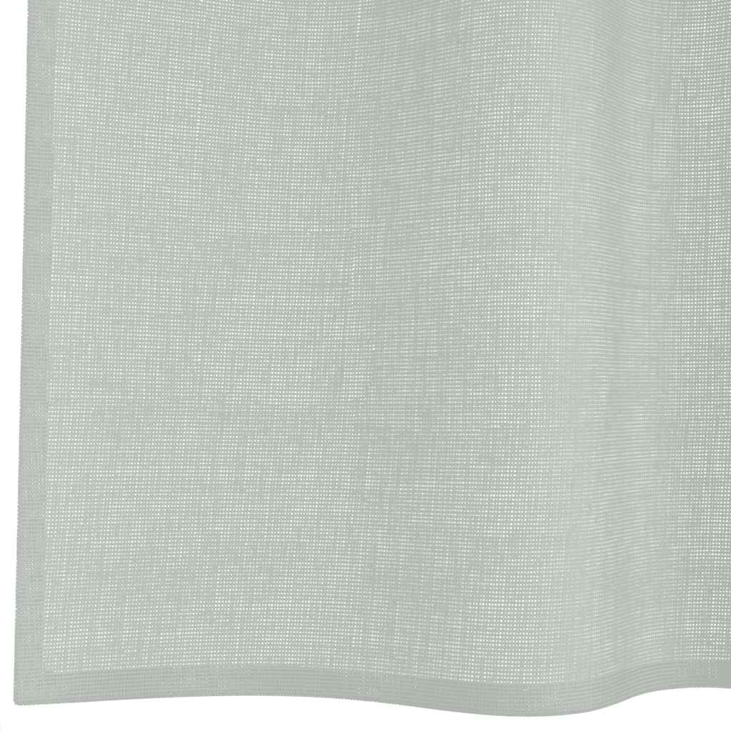 Voile zavjese s ušicama 2 kom svijetlosive 140x175 cm