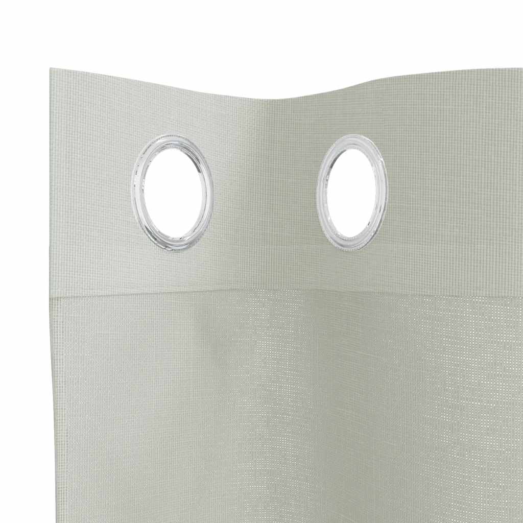 Voile zavjese s ušicama 2 kom svijetlosive 140x225 cm