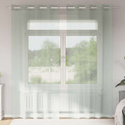 Voile zavjese s ušicama 2 kom svijetlosive 140x225 cm