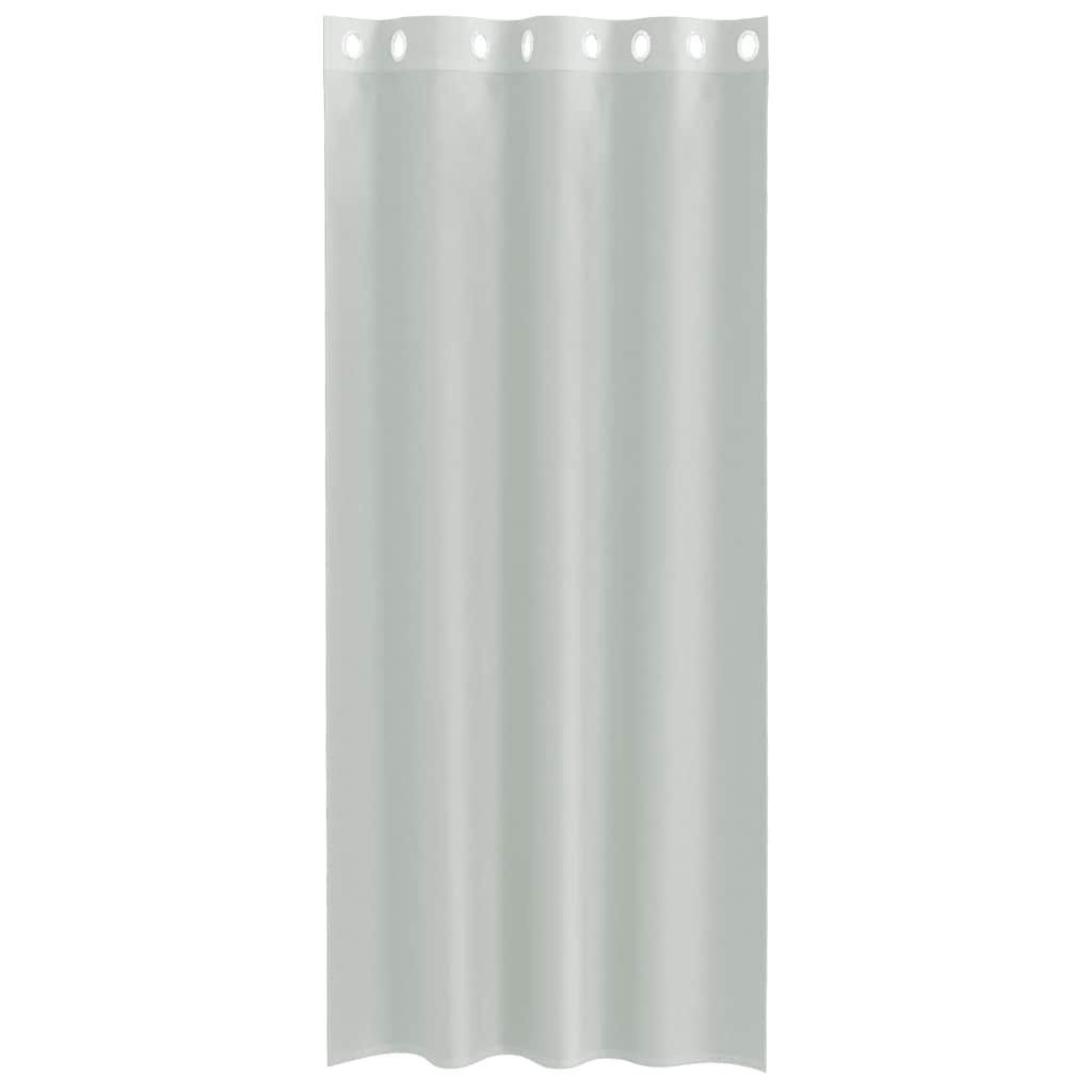 Voile zavjese s ušicama 2 kom svijetlosive 140x245 cm