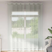 Voile zavjese s ušicama 2 kom svijetlosive 140x300 cm