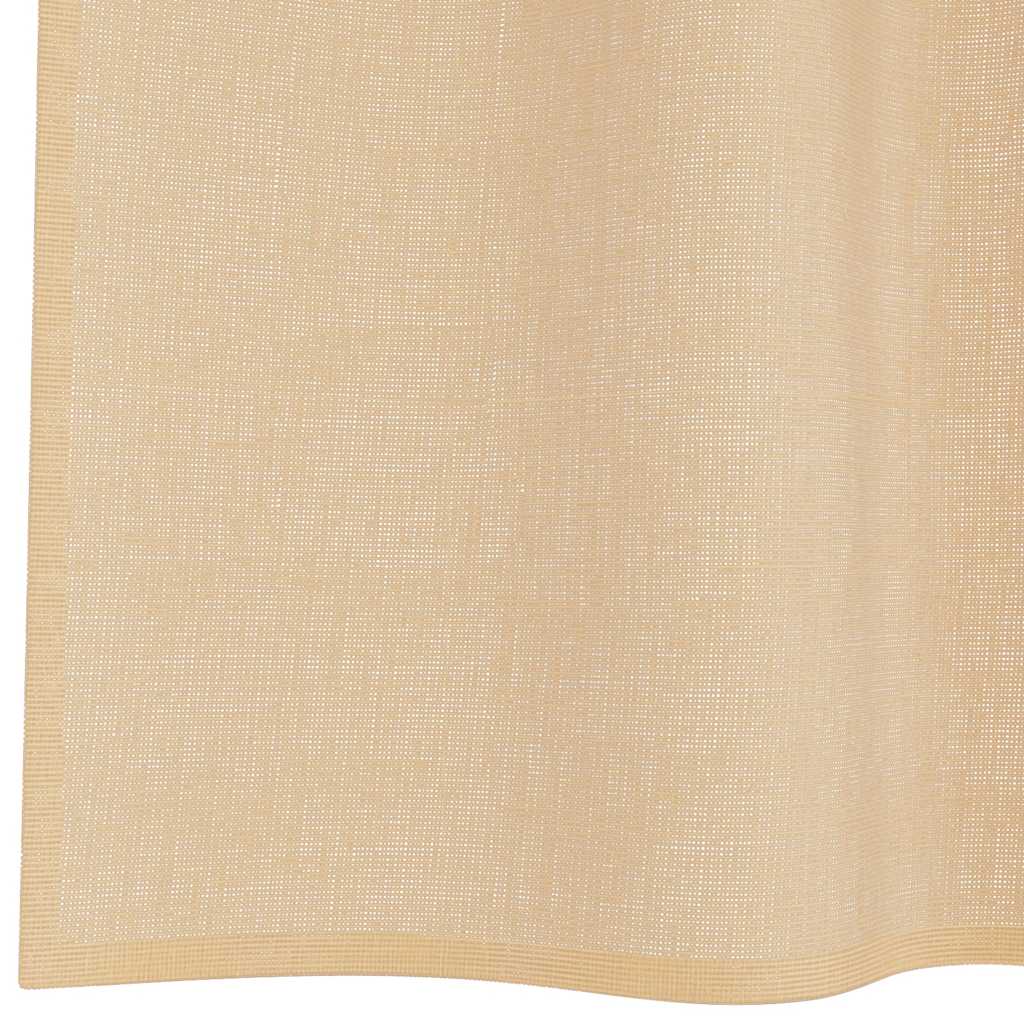 Voile zavjese s džepovima za šipke 2 kom boja pijeska