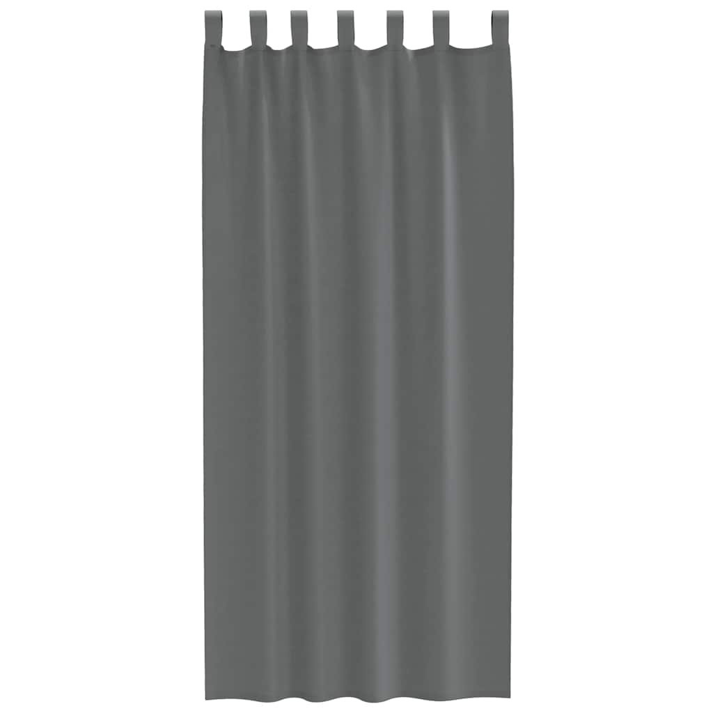 Voile zavjese s petljama 2 kom tamnosive 140x245 cm