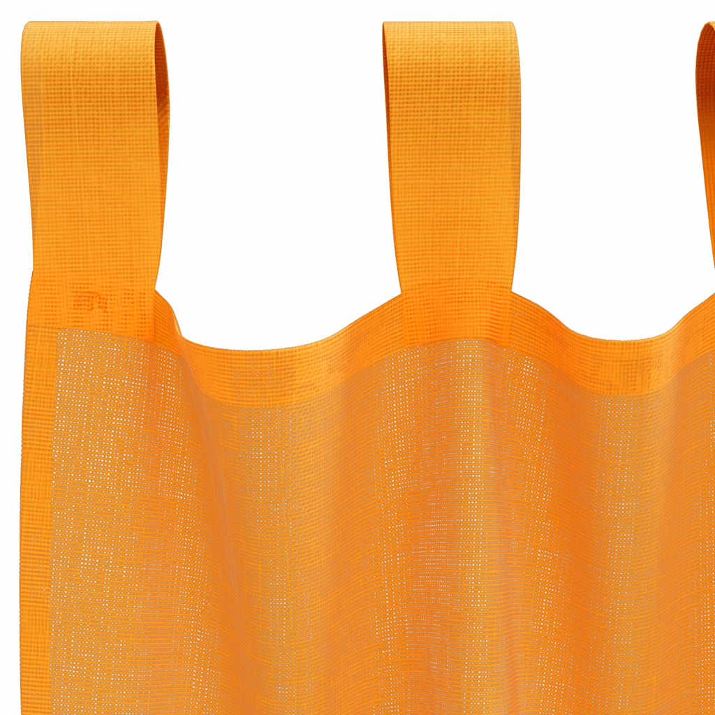 Voile zavjese s petljama 2 kom narančaste 140x260 cm