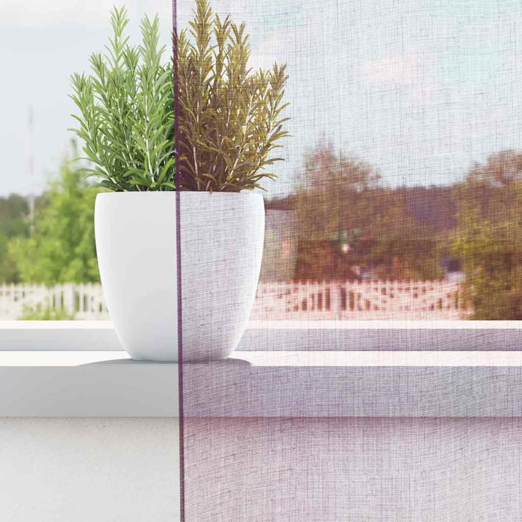 Voile zavjese s petljama 2 kom ljubičaste 140x245 cm