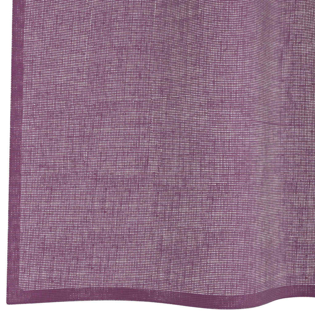 Voile zavjese s petljama 2 kom ljubičaste 140x245 cm