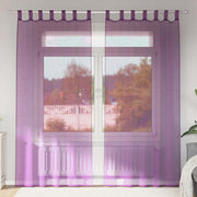 Voile zavjese s petljama 2 kom ljubičaste 140x245 cm