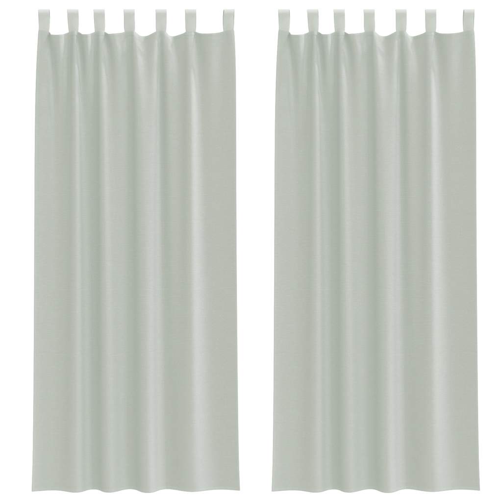 Voile zavjese s petljama 2 kom svijetlosive 140x260 cm