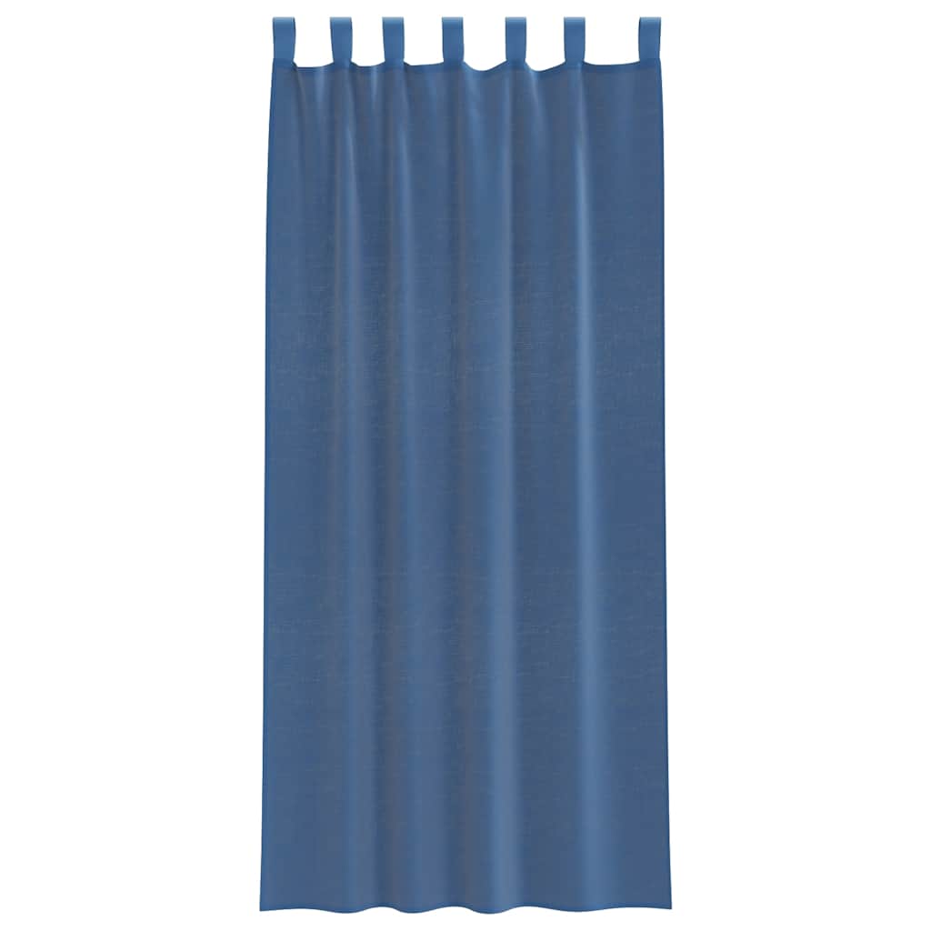 Voile zavjese s petljama 2 kom kraljevsko plave 140x245 cm