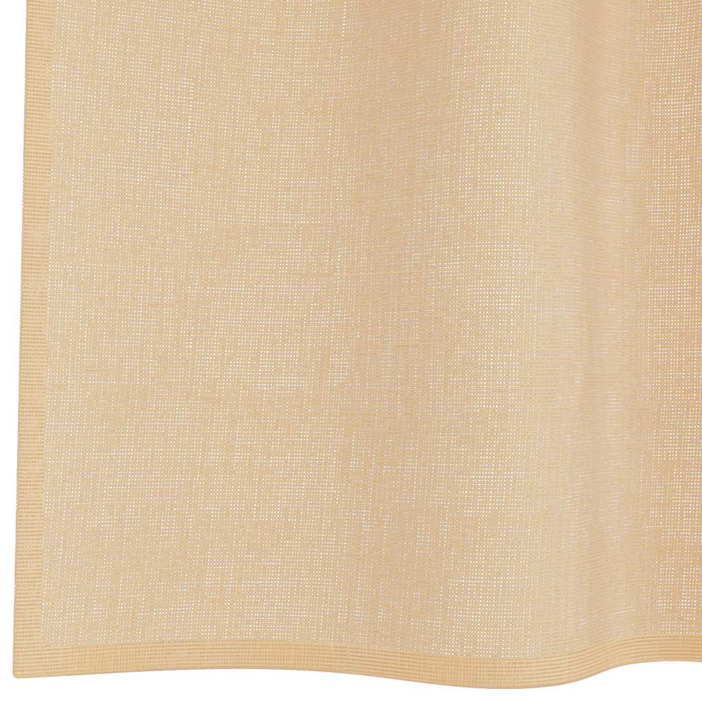 Voile zavjese s petljama 2 kom pijesak 140x225 cm