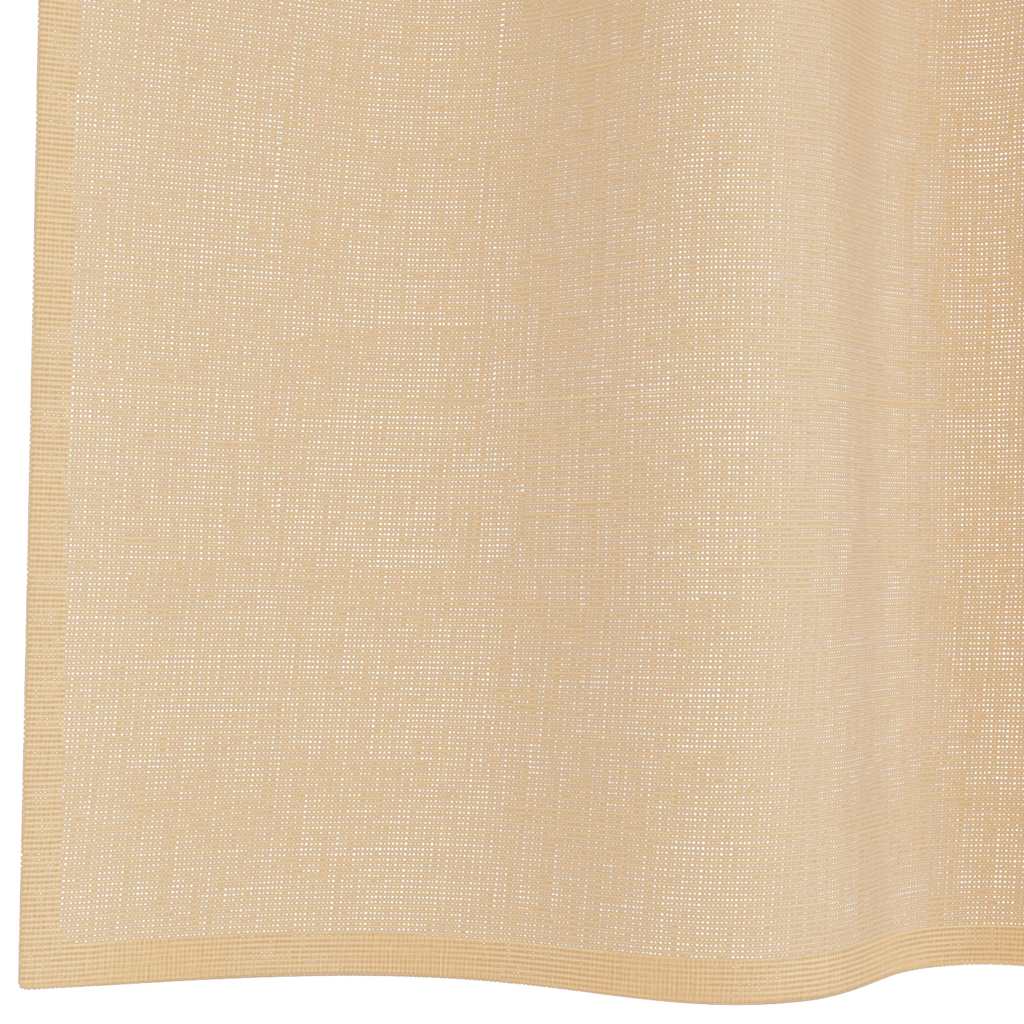 Voile zavjese s petljama 2 kom pijesak 140x245 cm