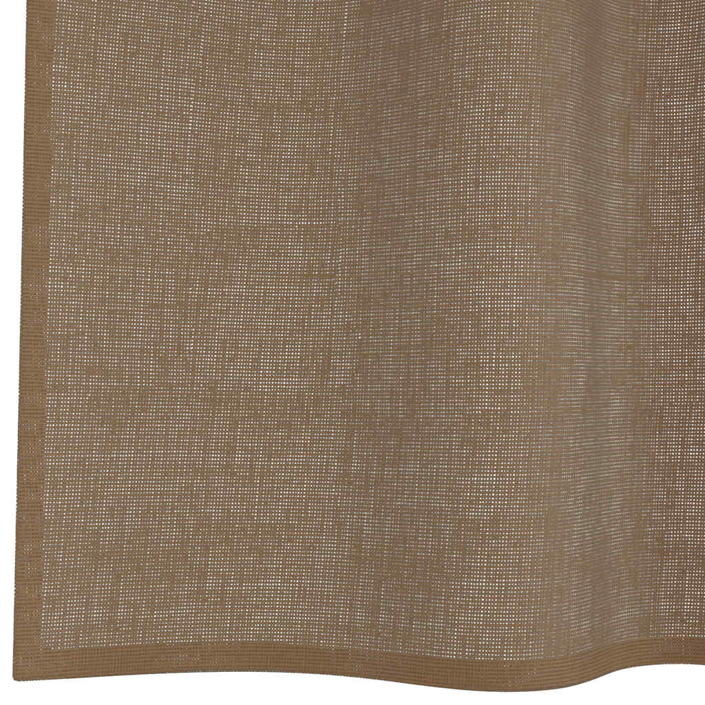 Voile zavjese s petljama 2 kom svijetlosmeđe 140x225 cm