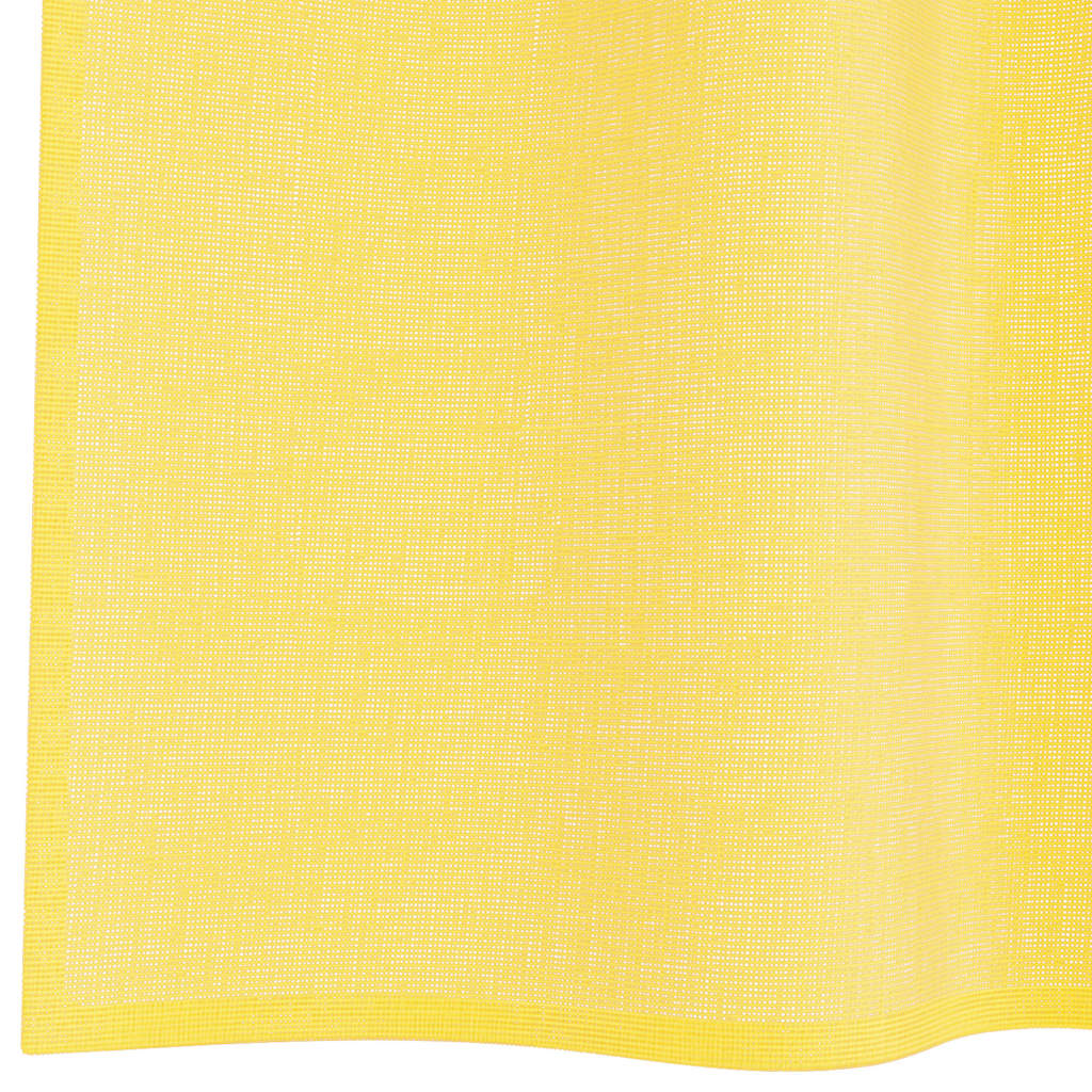 Voile zavjese s petljama 2 kom žute 140x260 cm