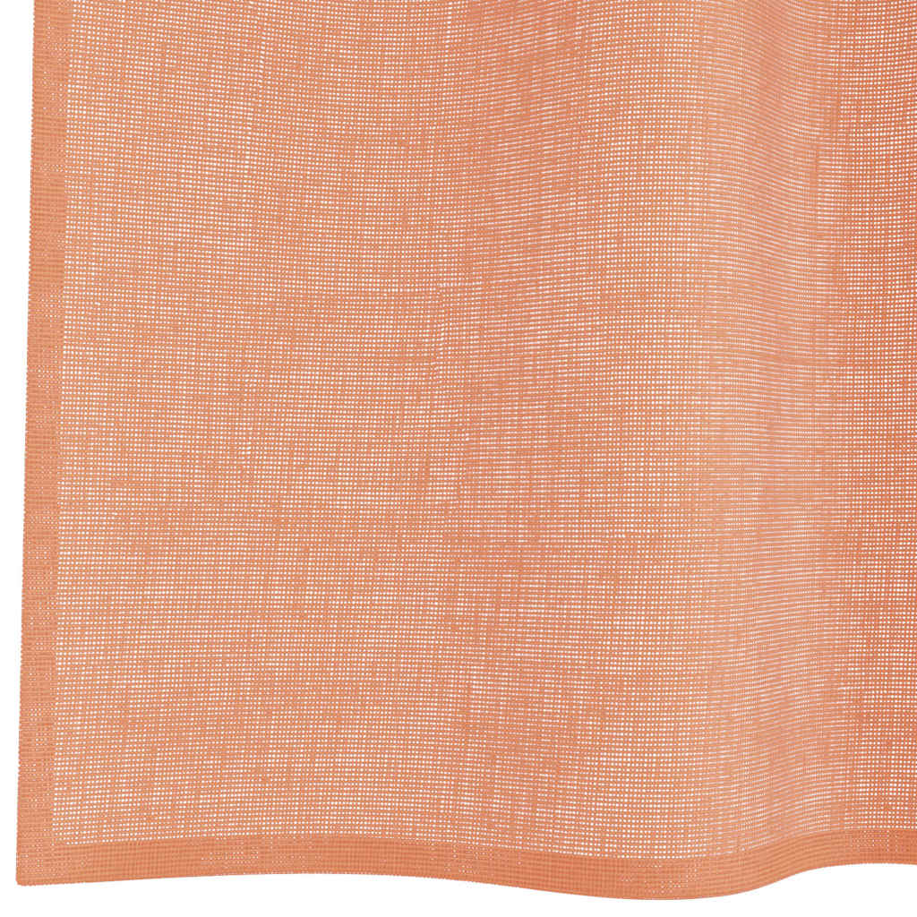 Voile zavjese s petljama 2 kom terakota 140x140 cm