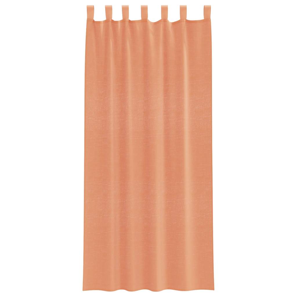 Voile zavjese s petljama 2 kom terakota 140x225 cm