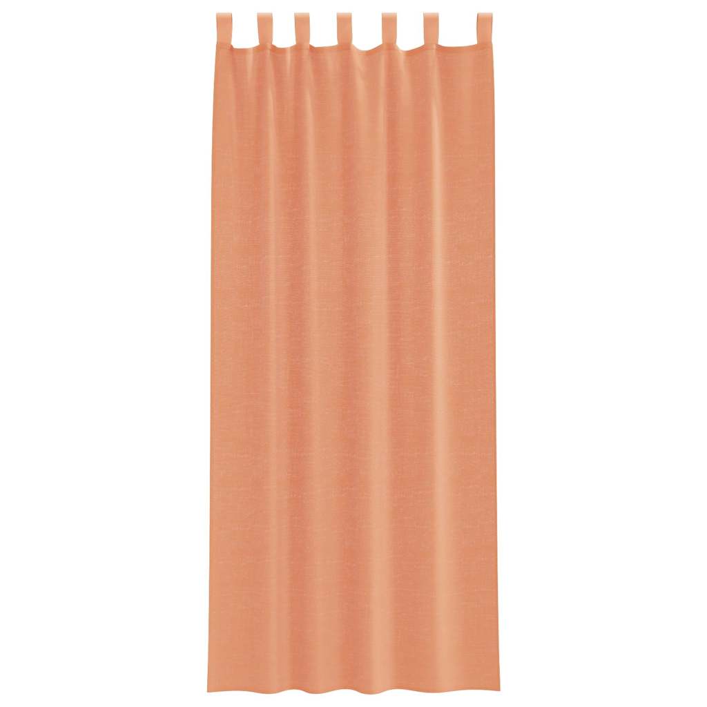 Voile zavjese s petljama 2 kom terakota 140x260 cm