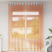 Voile zavjese s petljama 2 kom terakota 140x260 cm